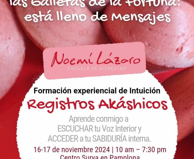 Registros Akáshicos Curso presencial con Noemí Lázaro